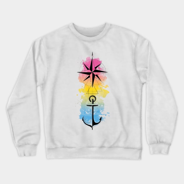 Safe Harbor (Pansexual) Crewneck Sweatshirt by Cyber_Sensei